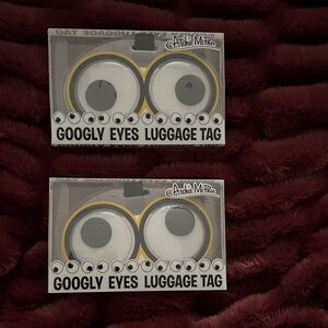 Archie McPhee Googly Eyes Luggage Tag